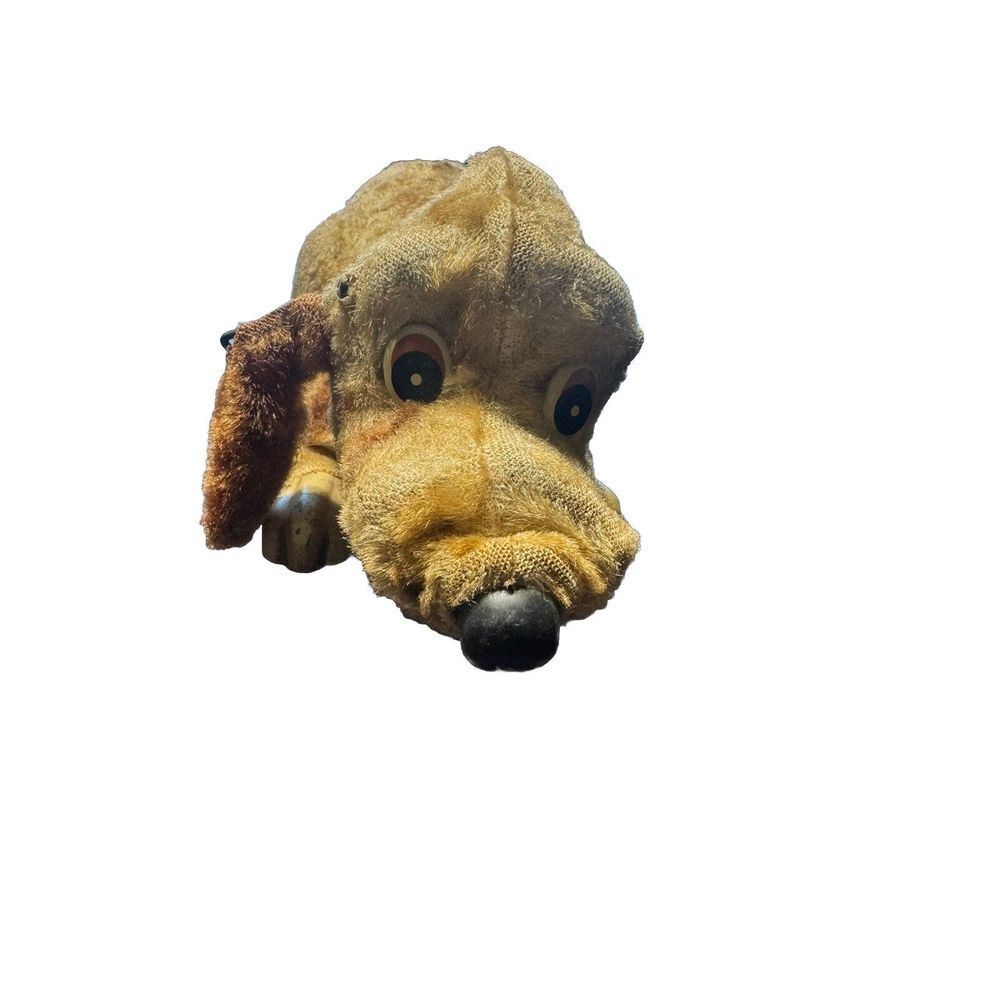 Vintage 1960's Sniffy Dog Tin Battery Opperated Moving‎ Dog Toy B-Z